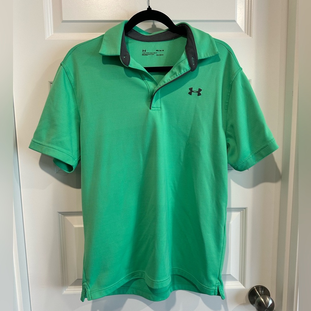 Under Armour Men's Green Polo Shirt - GUC